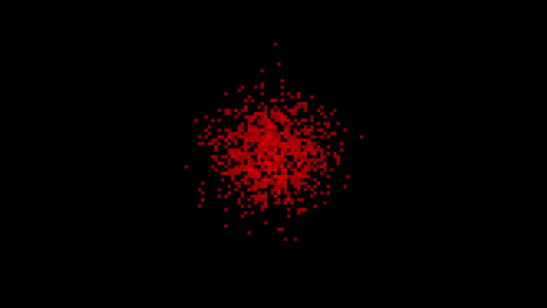 2D diffusion with a Monte Carlo method